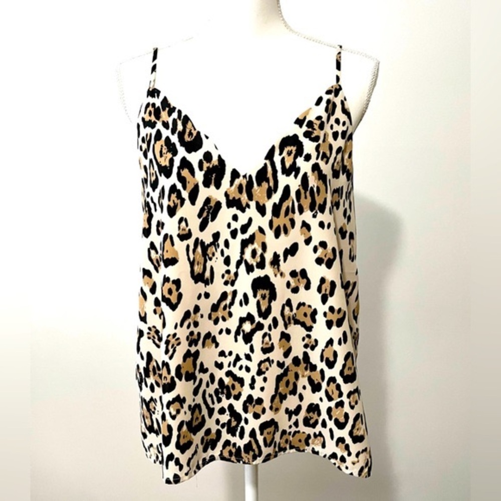 Socialite Leopard Print Cami Tank Top Size Medium